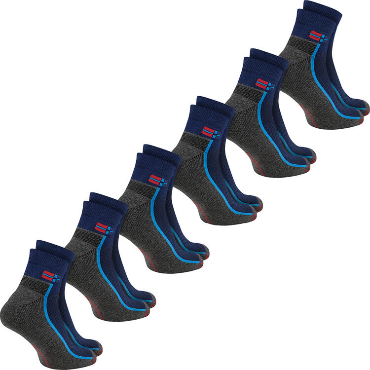 Auf diesem Bild sehen Sie Spitzbergen 6er Pack Funktionssocken tief in der Farbe blau