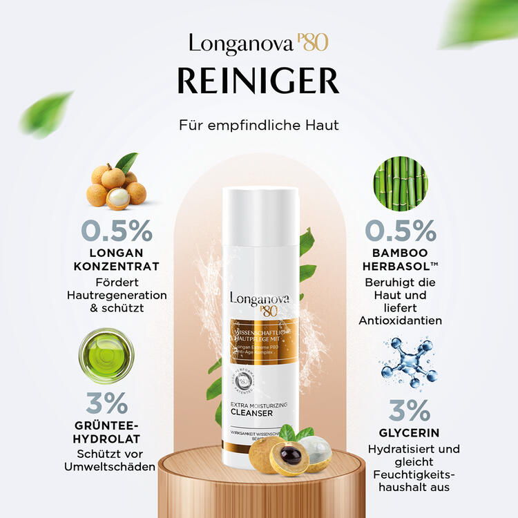 Auf diesem Bild sehen Sie Longanova  P 80 Reiniger 150 ml f�r Damen und Herren in der Farbe wei�