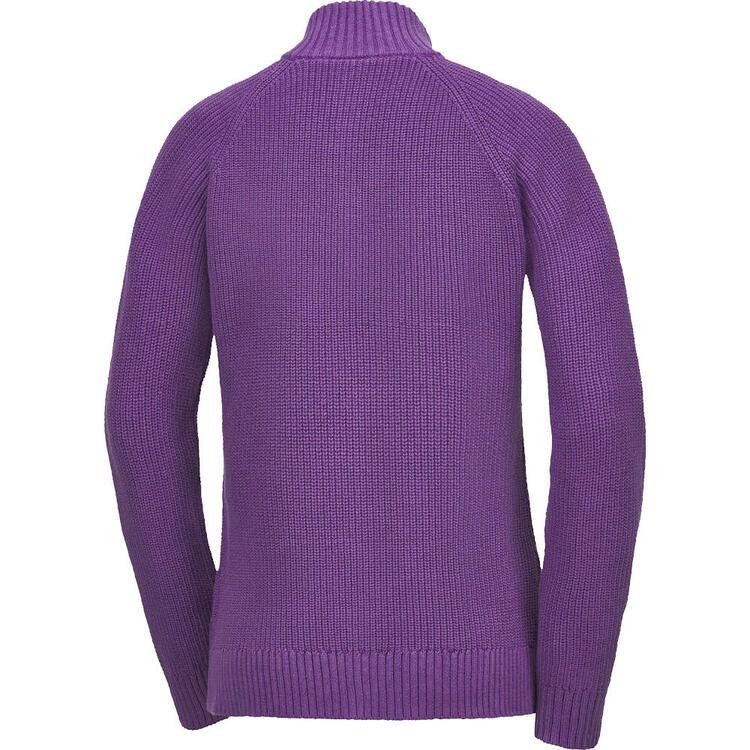 Auf diesem Bild sehen Sie Strenesse Blue Damen Stehkragenpullover mit Zipp in der Farbe lila