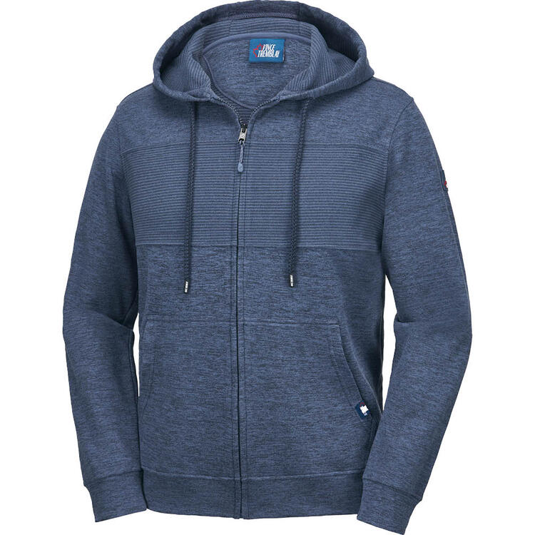 Auf diesem Bild sehen Sie Tremblay Herren Hausanzug Fleecejacke in der Farbe blau