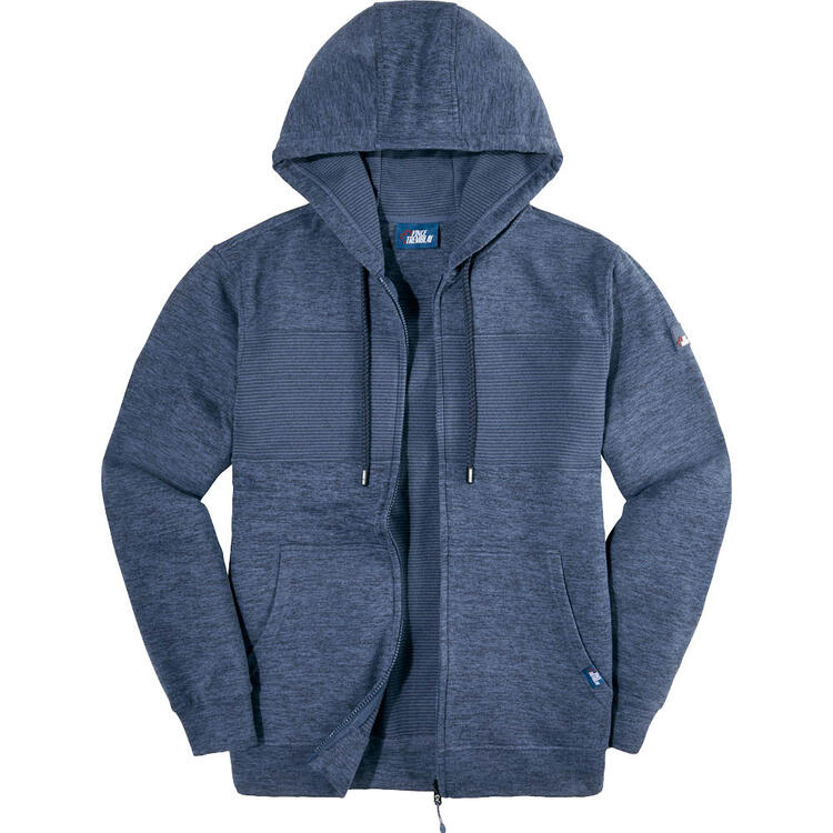 Auf diesem Bild sehen Sie Tremblay Herren Hausanzug Fleecejacke in der Farbe blau