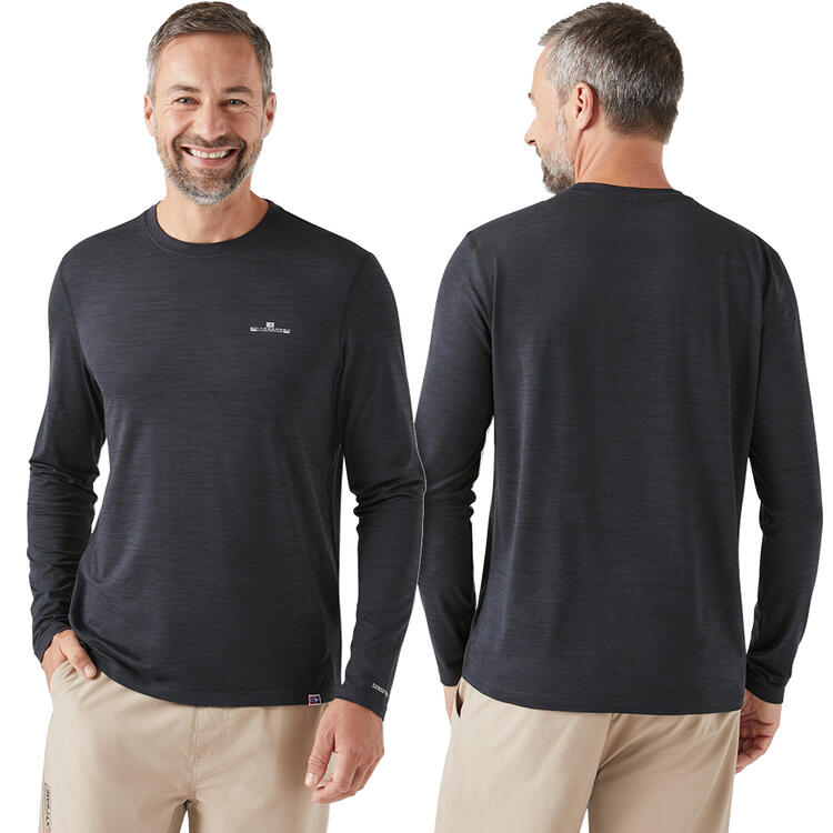 Auf diesem Bild sehen Sie Spitzbergen 3er Pack Herren Funktionsshirts langarm, schnelltrocknend mit Stretch in der Farbe gemischt
