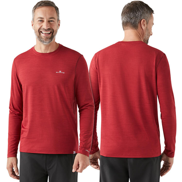 Auf diesem Bild sehen Sie Spitzbergen 3er Pack Herren Funktionsshirts langarm, schnelltrocknend mit Stretch in der Farbe gemischt