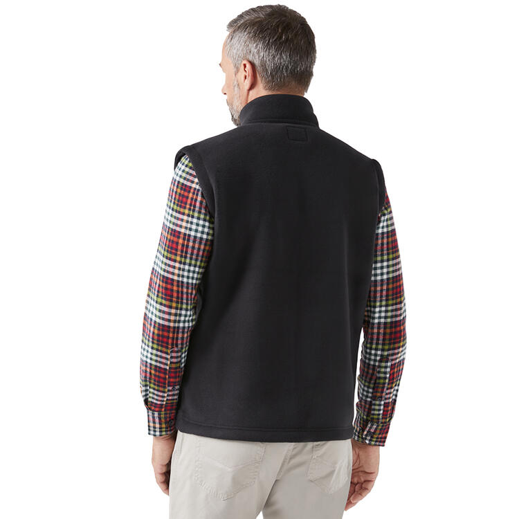 Auf diesem Bild sehen Sie Kofel Herren Polarfleece-Weste, w�rmend mit Sherpa-Webfell in der Farbe schwarz