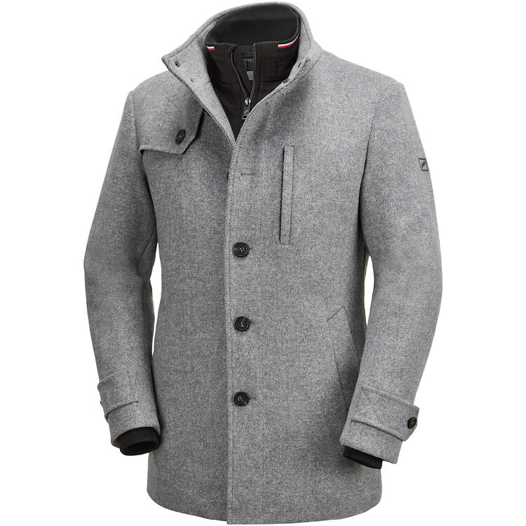 Auf diesem Bild sehen Sie Daniel Hechter Herren Woll-Mix Jacke in der Farbe grau