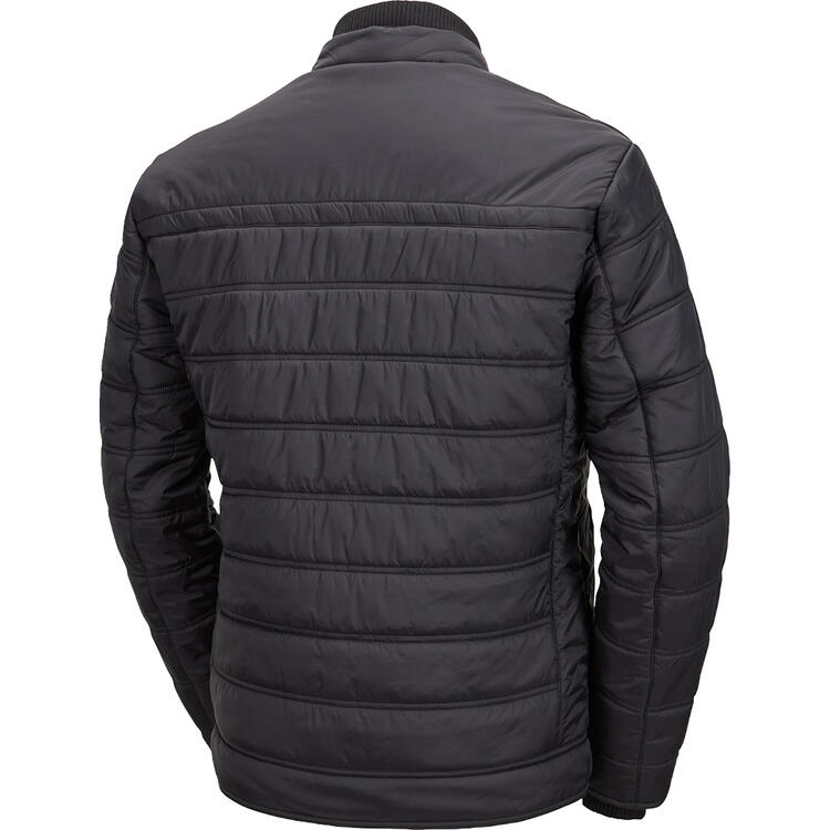 Auf diesem Bild sehen Sie Tom Ramsey Herren Steppjacke mit Stehkragen in der Farbe schwarz