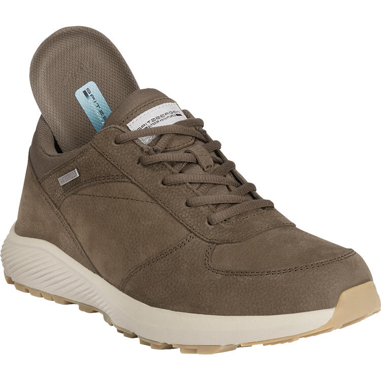 Auf diesem Bild sehen Sie Spitzbergen Leder-Trekkingschuhe unisex in der Farbe braun