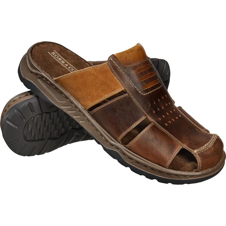 Ross&Cole Herren Lederpantolette
