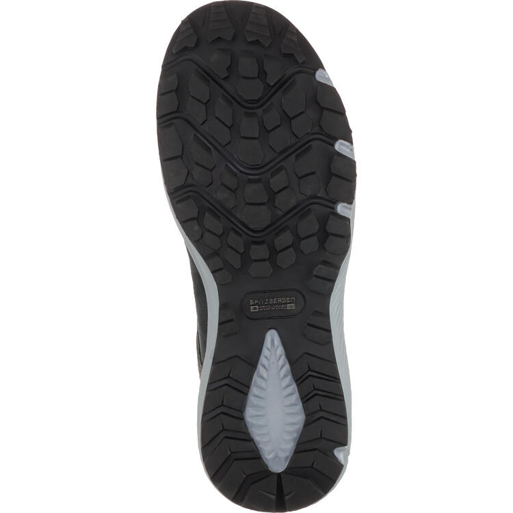 Auf diesem Bild sehen Sie Spitzbergen Leder-Trekkingschuhe hoch unisex in der Farbe dunkelblau