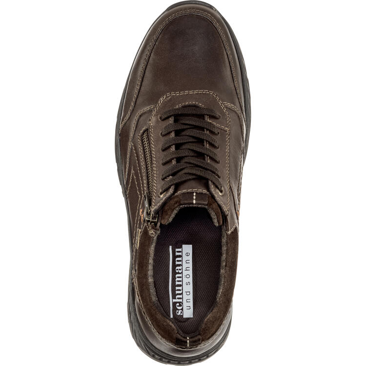 Auf diesem Bild sehen Sie schumann und s�hne Herren Lederschuhe mit Warmfutter in der Farbe braun