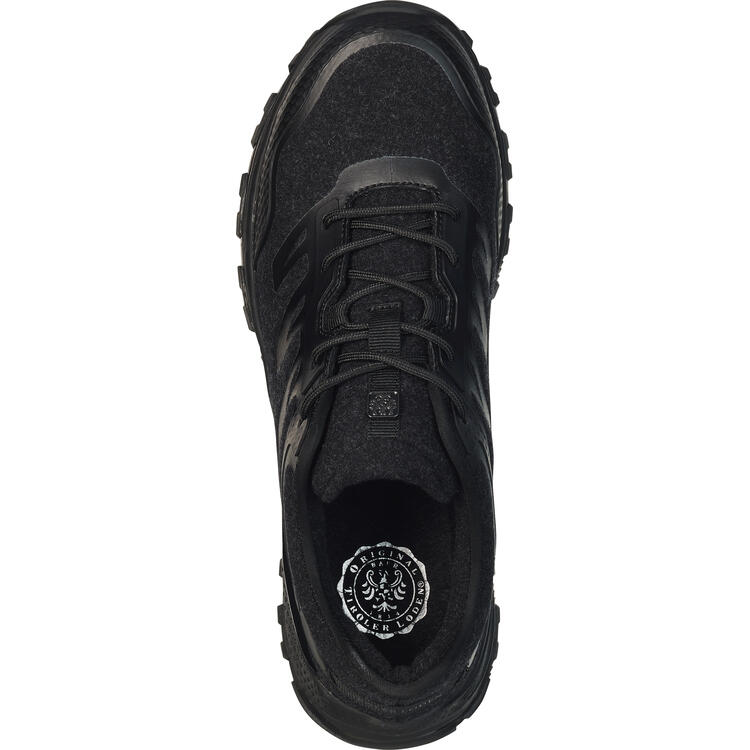Auf diesem Bild sehen Sie Tiroler Loden Merino-Sportschuhe unisex in der Farbe anthrazit