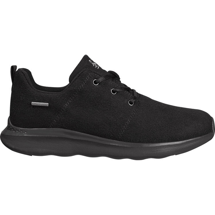 Auf diesem Bild sehen Sie Tiroler Loden Merino-Sneaker unisex in der Farbe schwarz