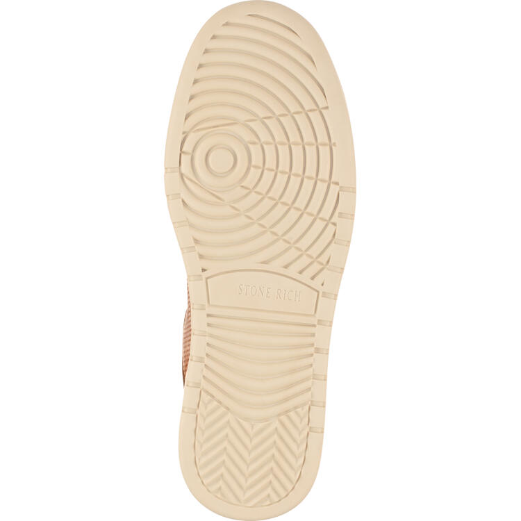 Auf diesem Bild sehen Sie Stone Rich Herren Leder-Sneaker in der Farbe cognac