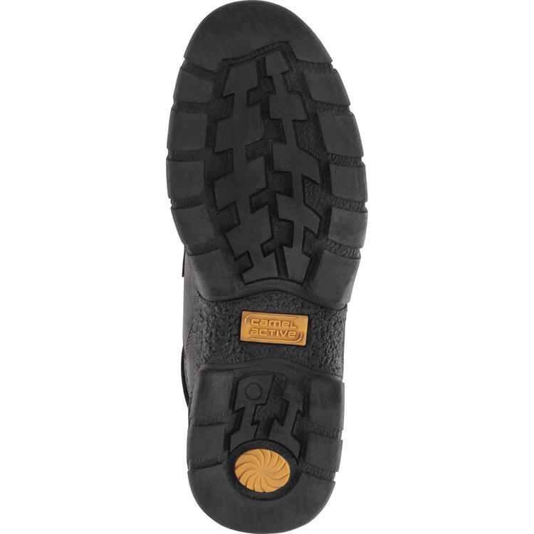 Auf diesem Bild sehen Sie Camel active Herren Leder-Stiefelette in der Farbe schwarz
