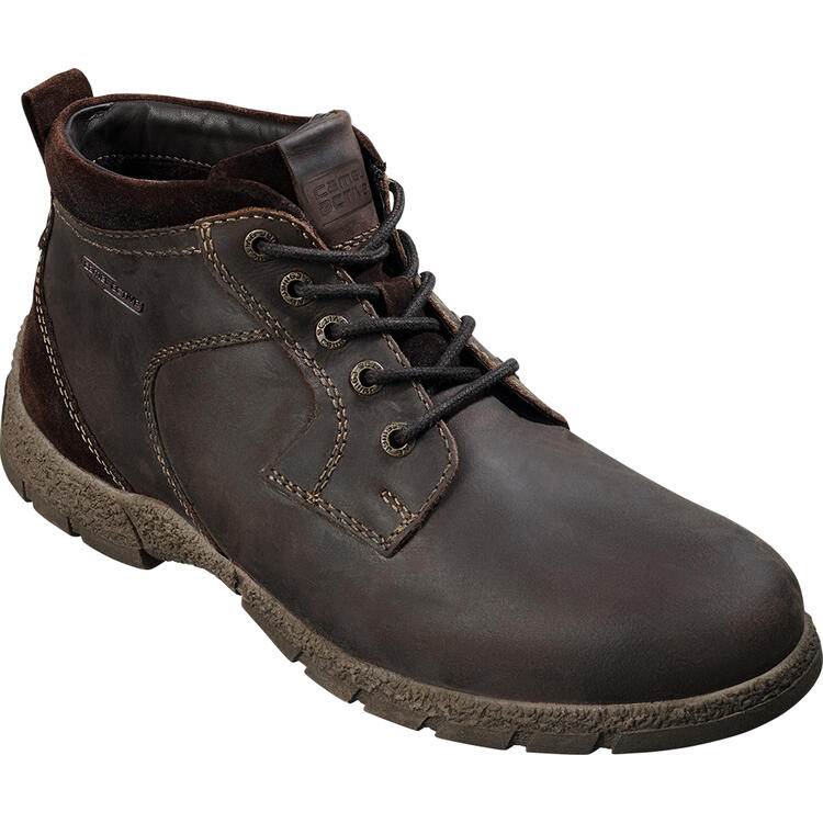 Auf diesem Bild sehen Sie Camel active Herren Leder-Stiefelette in der Farbe dunkelbraun