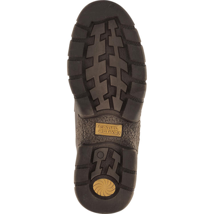 Auf diesem Bild sehen Sie Camel active Herren Leder-Stiefelette in der Farbe dunkelbraun