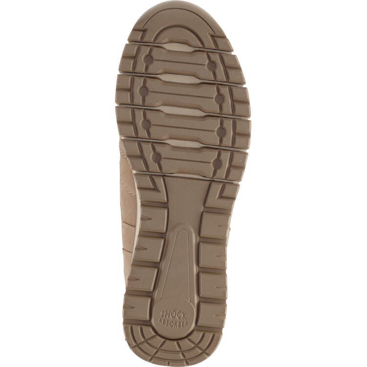 Auf diesem Bild sehen Sie Jana Damen Leder-Stiefelette in der Farbe cognac