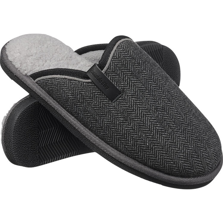 Auf diesem Bild sehen Sie Pantofola d'Oro Herren Hausschuhe in der Farbe grau