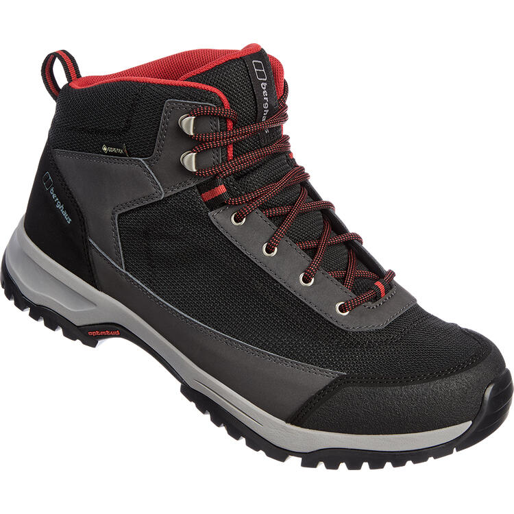 Auf diesem Bild sehen Sie Berghaus Trekkingschuhe GORE-TEX hoch unisex, wasserdicht und atmungsaktiv in der Farbe anthrazit
