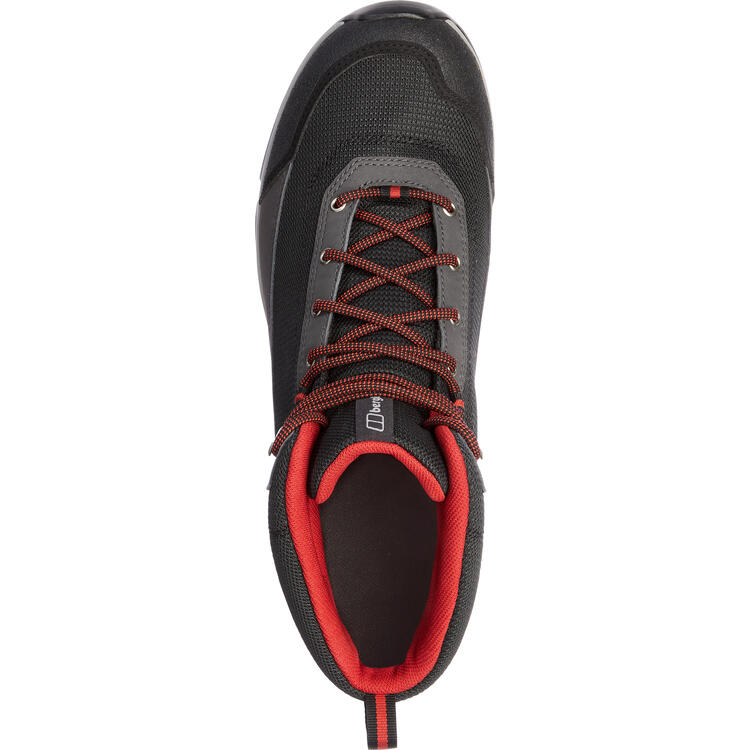 Auf diesem Bild sehen Sie Berghaus Trekkingschuhe GORE-TEX hoch unisex, wasserdicht und atmungsaktiv in der Farbe anthrazit