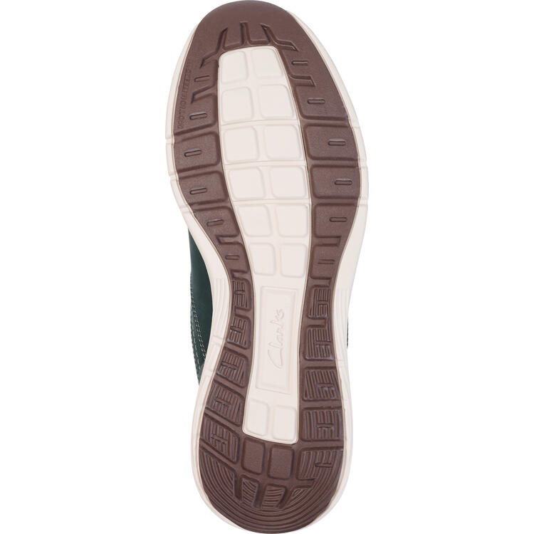 Auf diesem Bild sehen Sie Clarks Lederschuhe in der Farbe blau