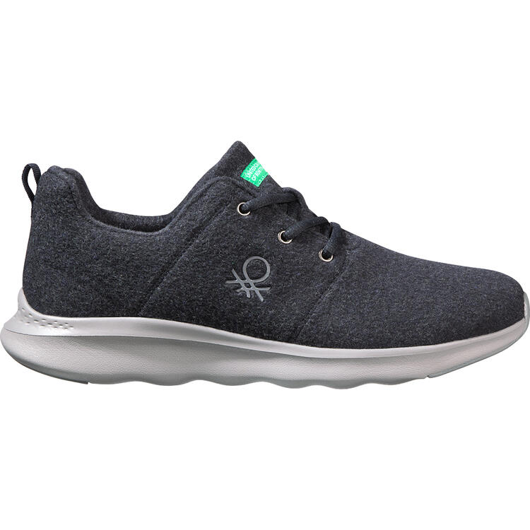 Auf diesem Bild sehen Sie Benetton Merino-Sneaker unisex in der Farbe marine