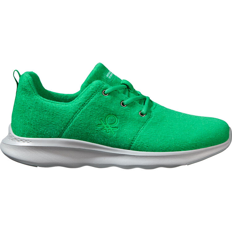 Auf diesem Bild sehen Sie Benetton Merino-Sneaker unisex in der Farbe gr�n