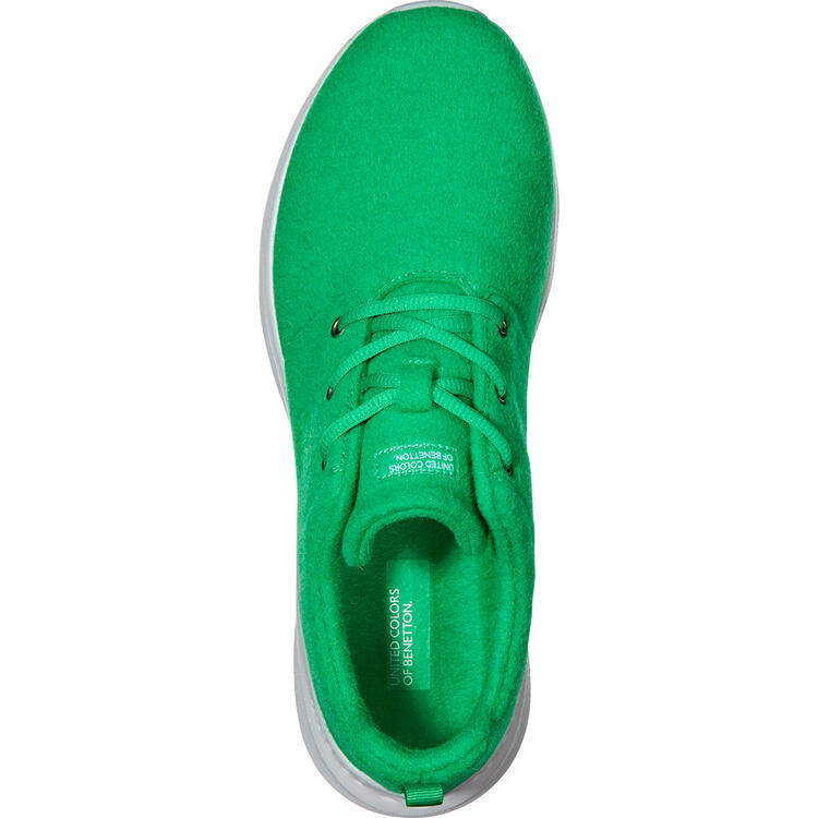 Auf diesem Bild sehen Sie Benetton Merino-Sneaker unisex in der Farbe gr�n