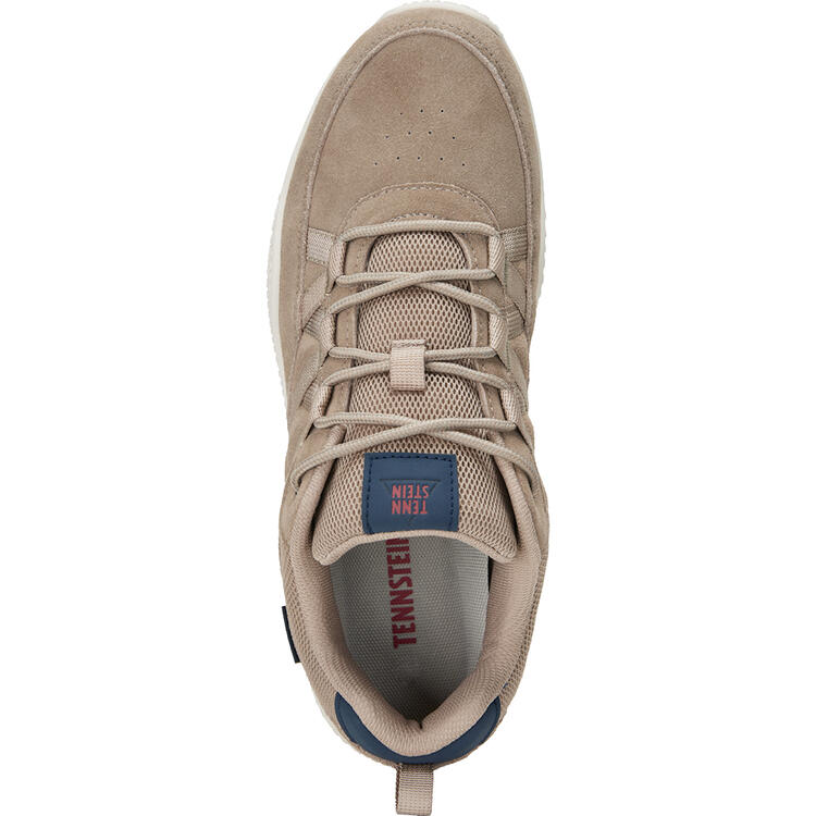 Auf diesem Bild sehen Sie Tennstein Leder-Freizeitschuhe unisex, weich und atmungsaktiv in der Farbe beige
