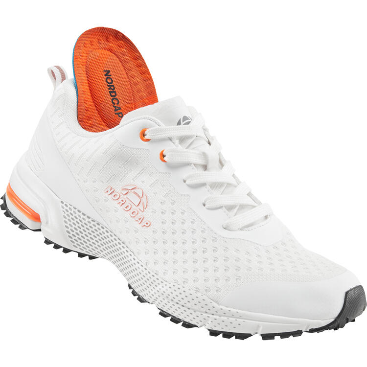 Auf diesem Bild sehen Sie Nordcap Trekkingsneaker unisex mit griffigem Trekkingprofil in der Farbe wei�