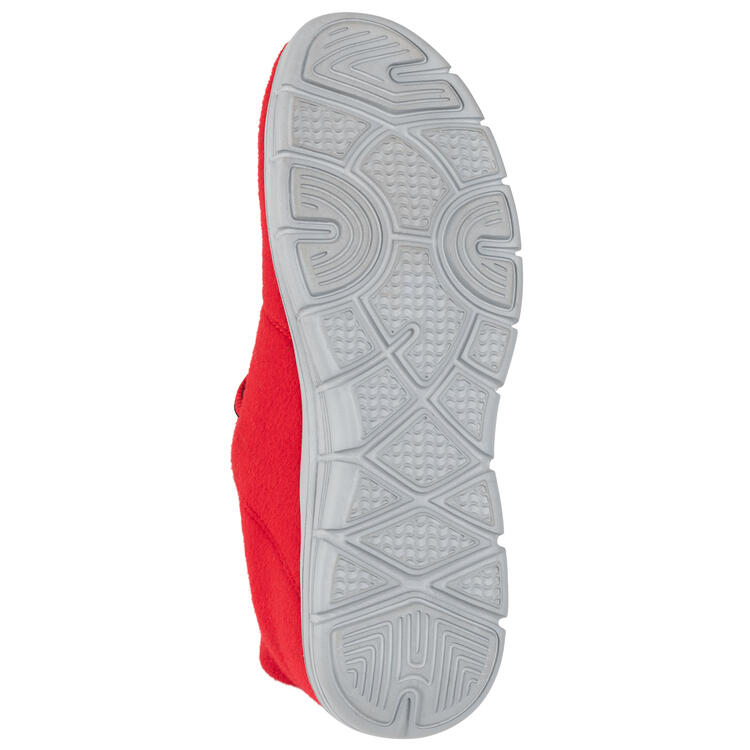 Auf diesem Bild sehen Sie Tiroler Loden Merino-Sneaker unisex in der Farbe rot
