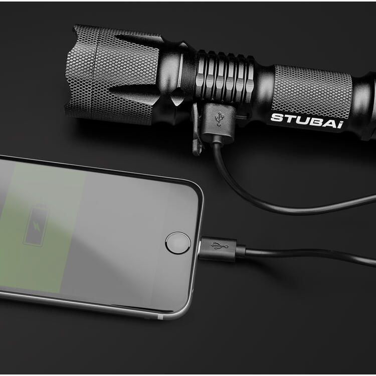 STUBAI LED-Aluminium-Taschenlampe