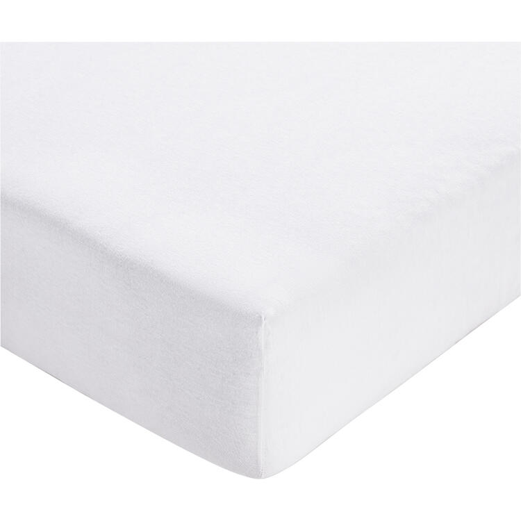 Auf diesem Bild sehen Sie Primbausch 2er Pack Spannleint�cher 90 x 190 cm bis 100 x 200 cm in der Farbe wei�