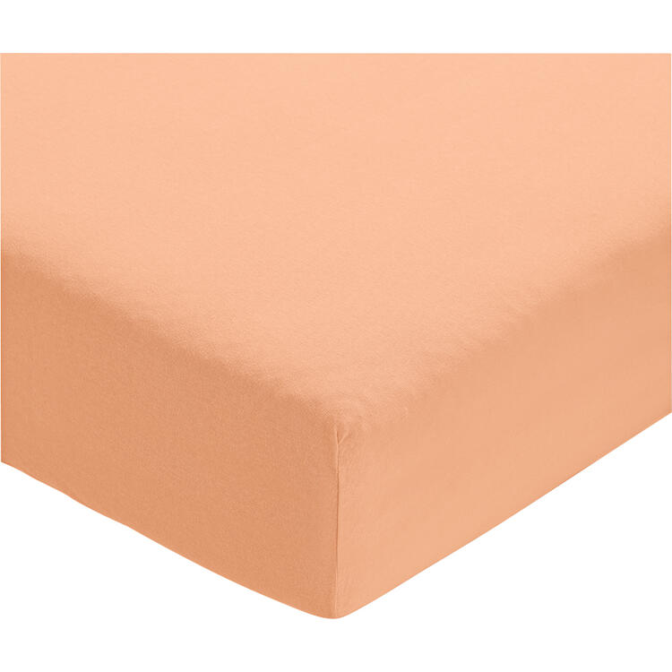 Auf diesem Bild sehen Sie Primbausch 2er Pack Spannleint�cher 90 x 190 cm bis 100 x 200 cm in der Farbe terrakotta