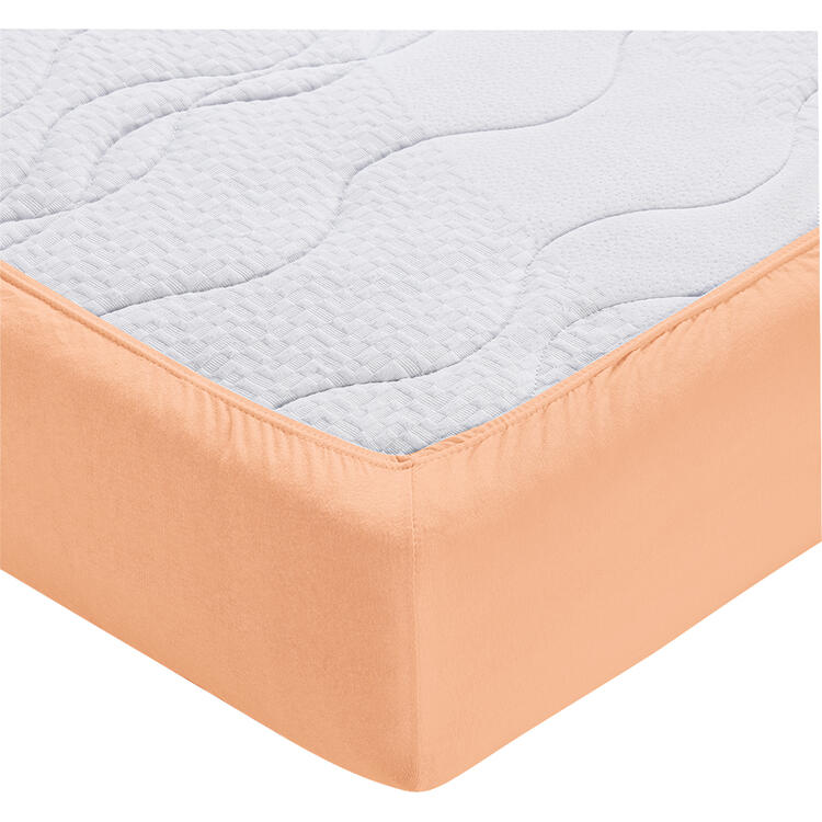 Auf diesem Bild sehen Sie Primbausch 2er Pack Spannleint�cher 90 x 190 cm bis 100 x 200 cm in der Farbe terrakotta