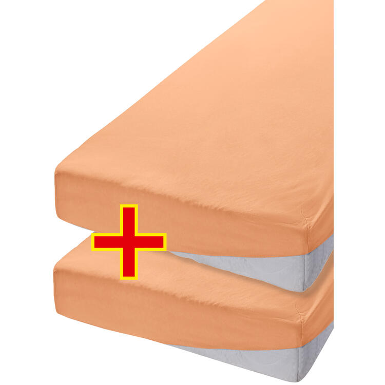 Primbausch 2er Pack Spannleintcher 180 x 190 cm bis 180 x 200 cm