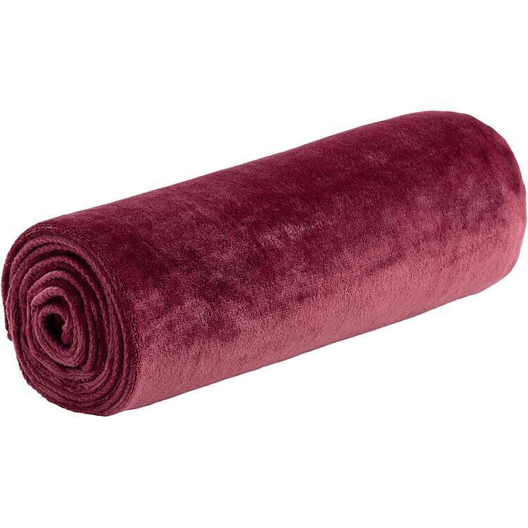 Auf diesem Bild sehen Sie Country Home Collection Kuscheldecke in der Farbe bordeaux