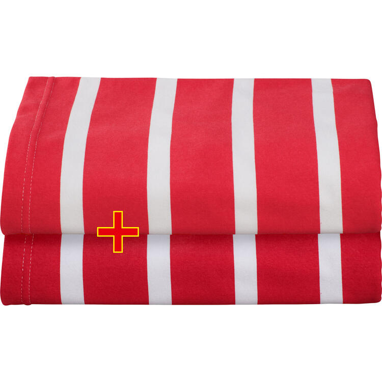 Auf diesem Bild sehen Sie Levora 2er Pack Liegen-Schonbez�ge in der Farbe rot