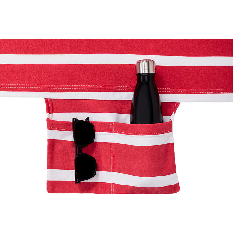 Auf diesem Bild sehen Sie Levora 2er Pack Liegen-Schonbez�ge in der Farbe rot