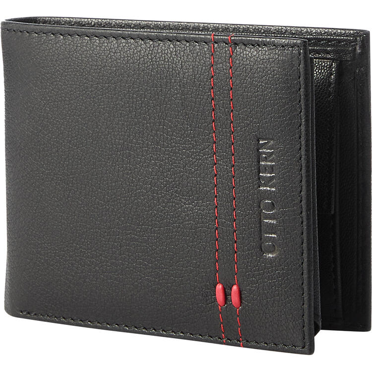 Auf diesem Bild sehen Sie Otto Kern RFID-Ledergeldbrse in der Farbe schwarz