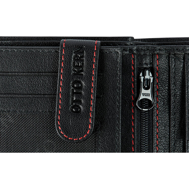 Auf diesem Bild sehen Sie Otto Kern RFID-Ledergeldbrse in der Farbe schwarz