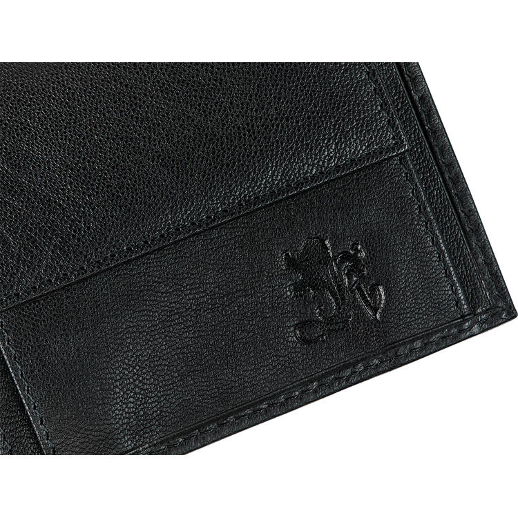 Auf diesem Bild sehen Sie Otto Kern RFID-Ledergeldbrse in der Farbe schwarz