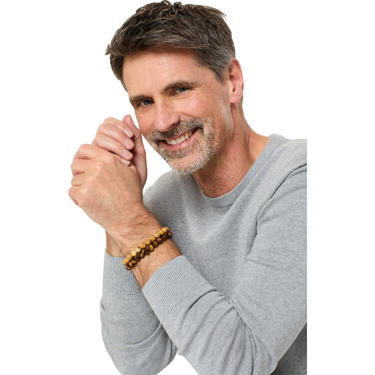 Auf diesem Bild sehen Sie Oliver Weber 2er Pack Halbedelstein-Armband in der Farbe Farb Mix