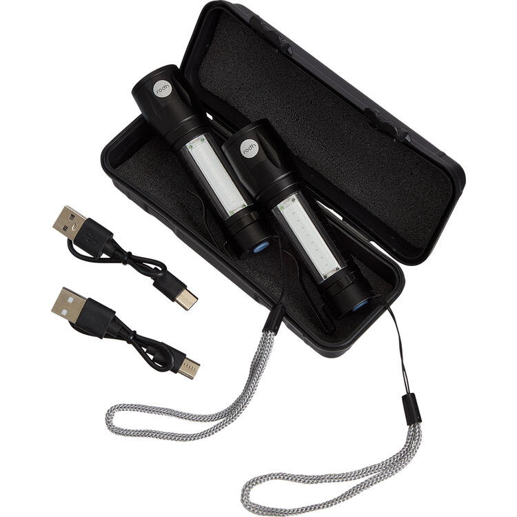 Auf diesem Bild sehen Sie Rodh Doppelpack Taschenlampe LED/UV in der Farbe schwarz