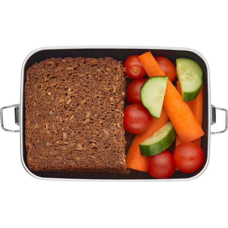 Auf diesem Bild sehen Sie Cuttello Jausenbox in der Farbe silber