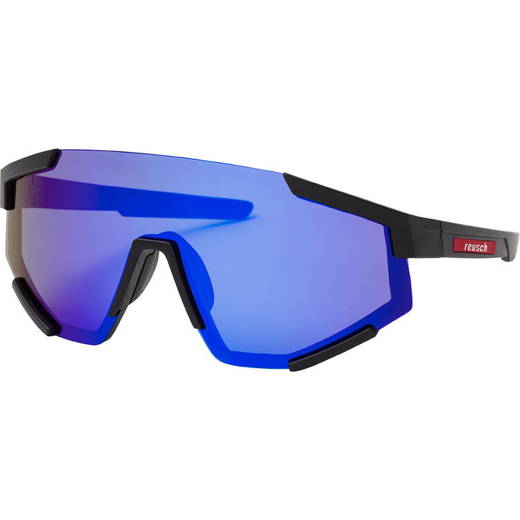 Auf diesem Bild sehen Sie Reusch Sportsonnenbrille mit Etui in der Farbe schwarz