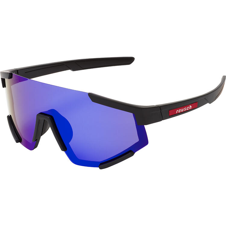 Auf diesem Bild sehen Sie Reusch Sportsonnenbrille mit Etui in der Farbe schwarz