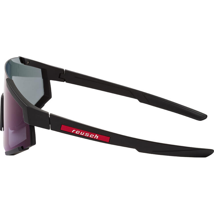 Auf diesem Bild sehen Sie Reusch Sportsonnenbrille mit Etui in der Farbe schwarz