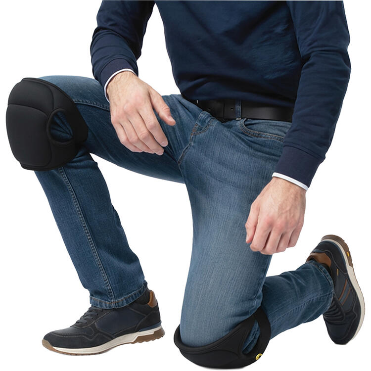 Auf diesem Bild sehen Sie Bernwalt Kniepolster Doppelpack in der Farbe schwarz