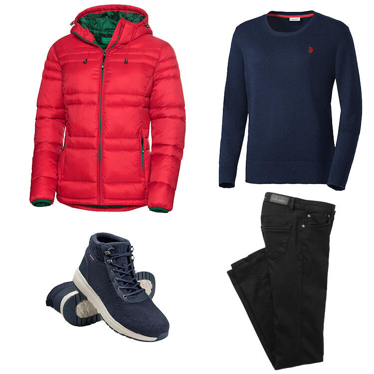 Auf diesem Bild sehen Sie Warm und top aktuell gekleidet